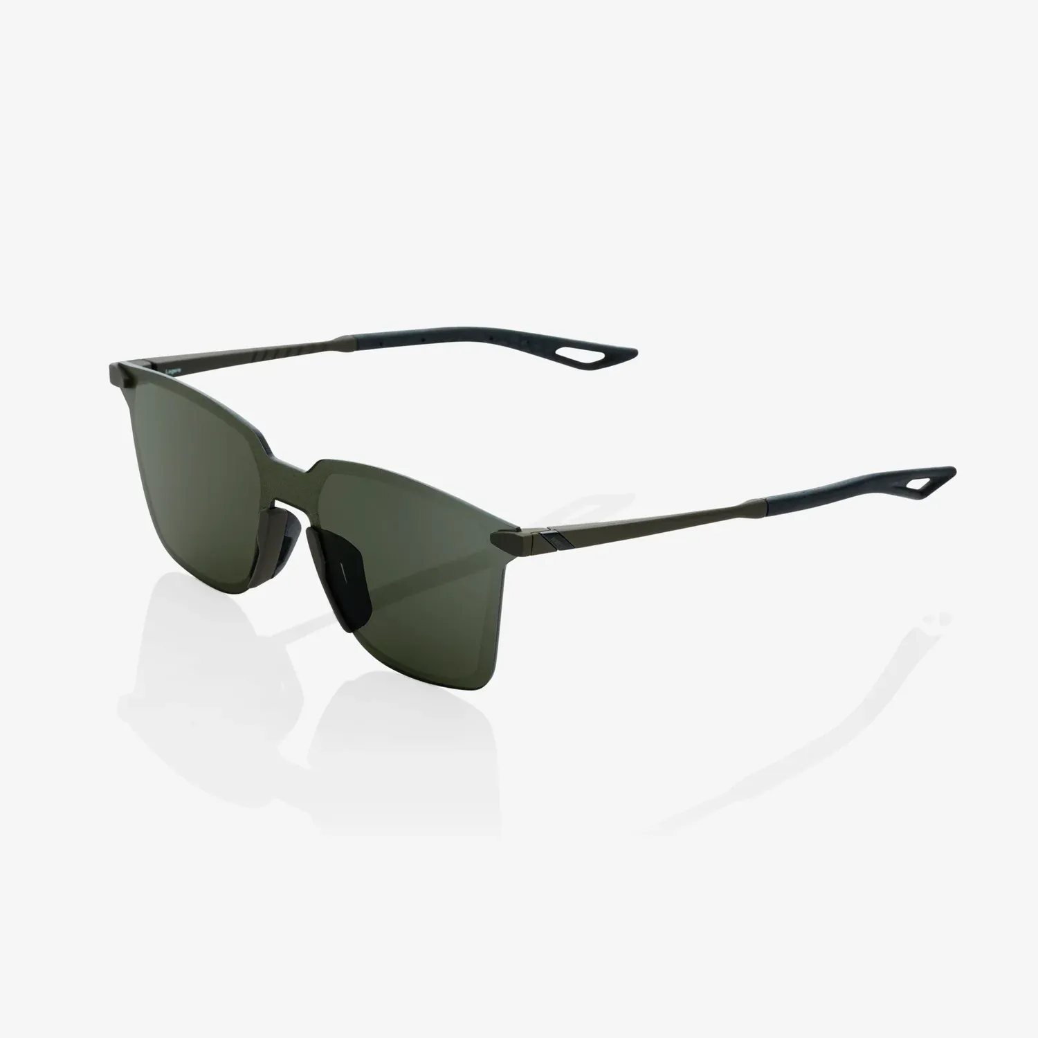 100% Legere Square - Soft Tact Army Green - Grey Green Lens