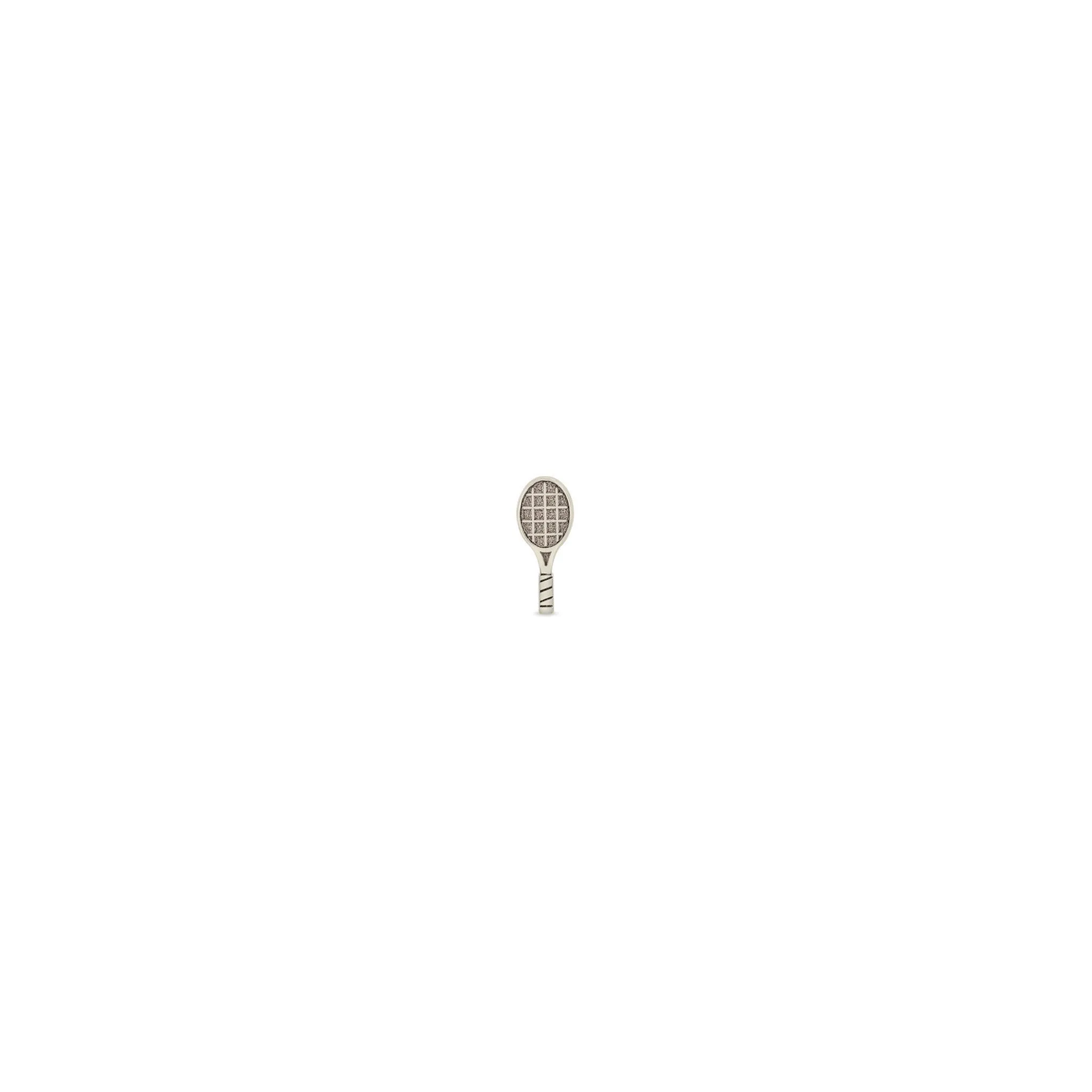 14k Itty Bitty Tennis Racket Stud