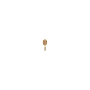 14k Itty Bitty Tennis Racket Stud