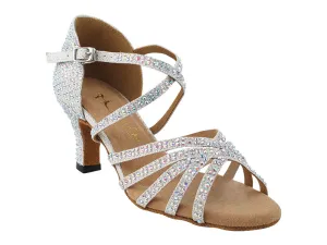 1613Bling White Glitter Satin