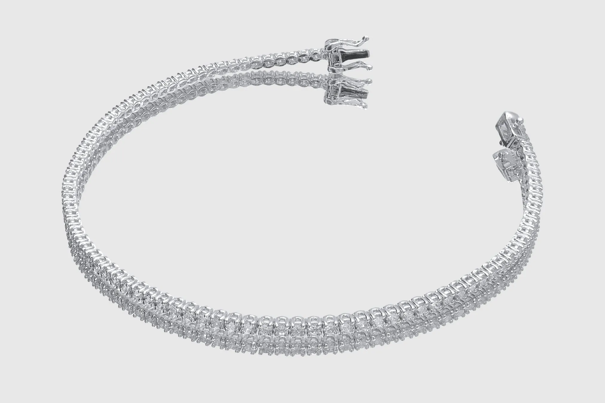1.7mm 2 pointers Diamond Tennis Bracelet