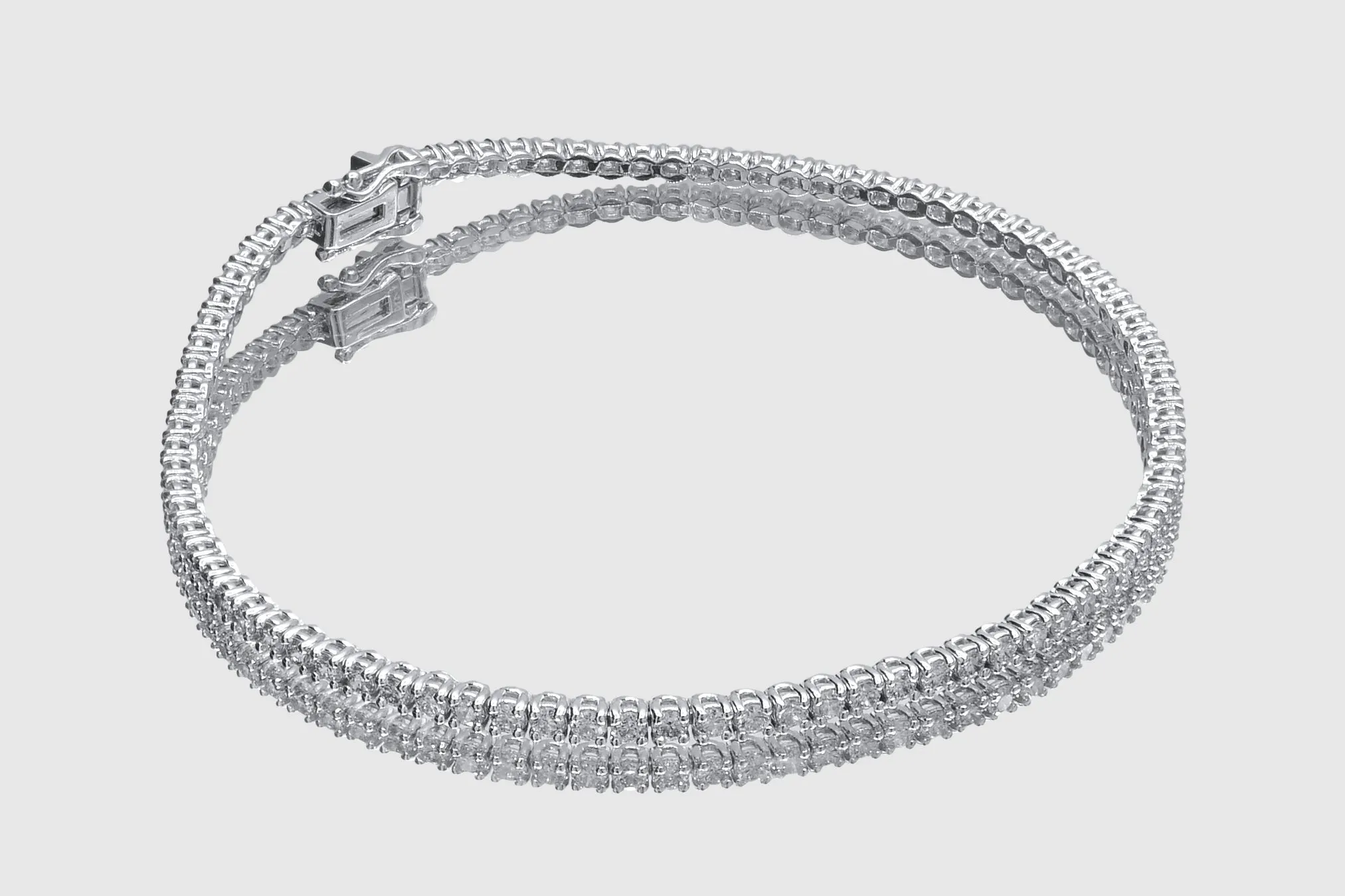 1.7mm 2 pointers Diamond Tennis Bracelet