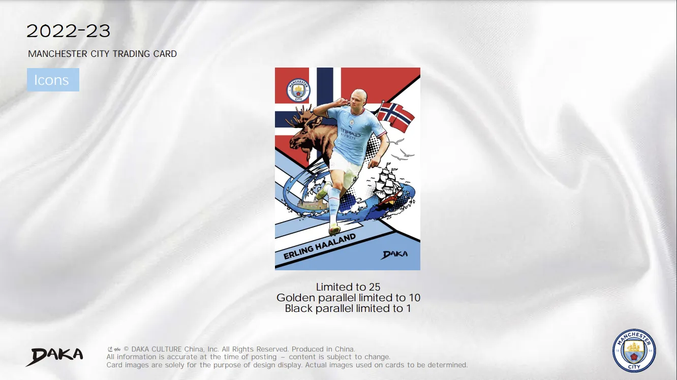 2022-23 MANCHESTER CITY Ineffable Soccer Sports Card X DaKA