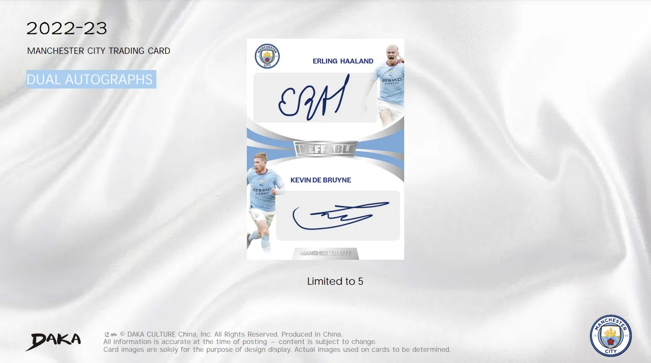 2022-23 MANCHESTER CITY Ineffable Soccer Sports Card X DaKA