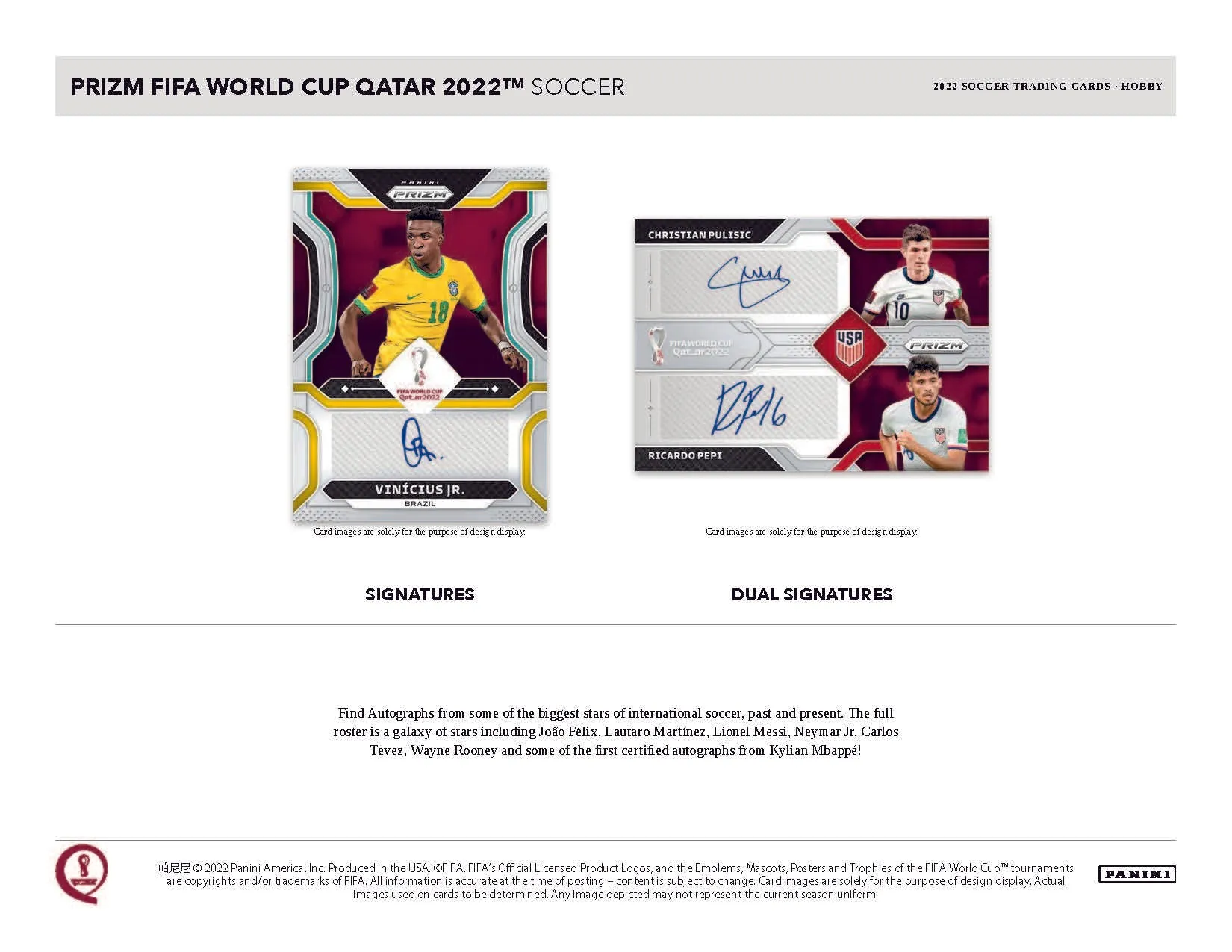 2022 Panini Prizm World Cup Soccer Hobby