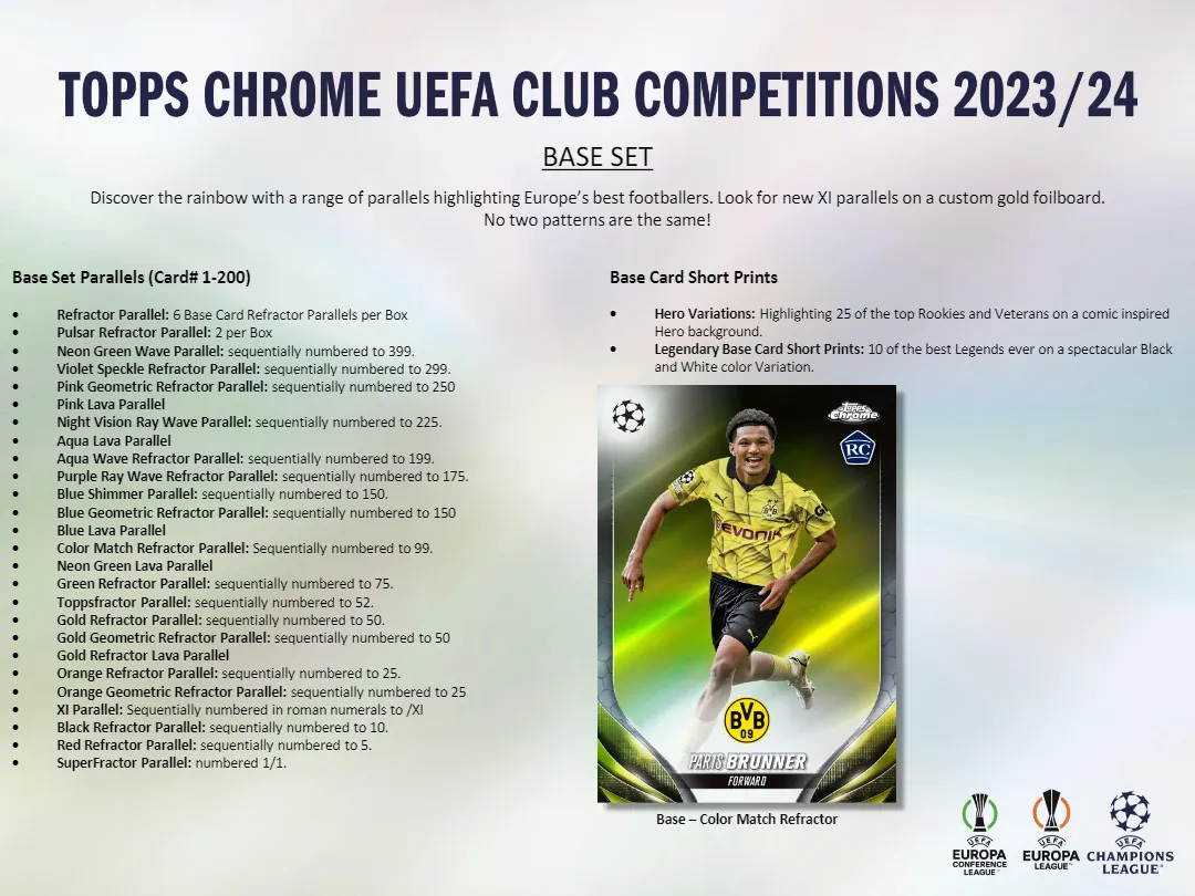 2023-24 Topps Chrome UEFA Club Competitions Hobby Box