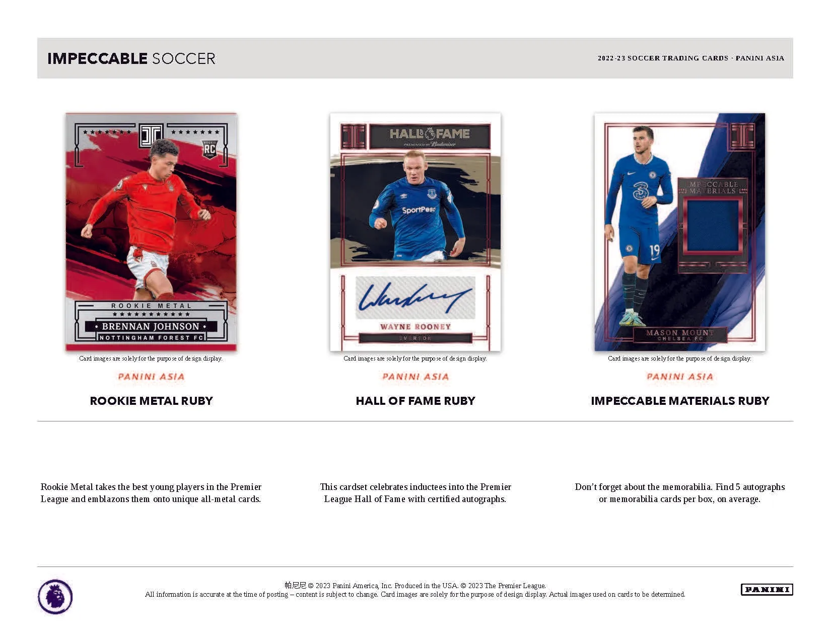 22-23 Panini Impeccable Soccer Tmall