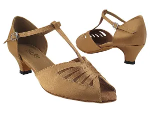 2709 Brown Satin_T Strap
