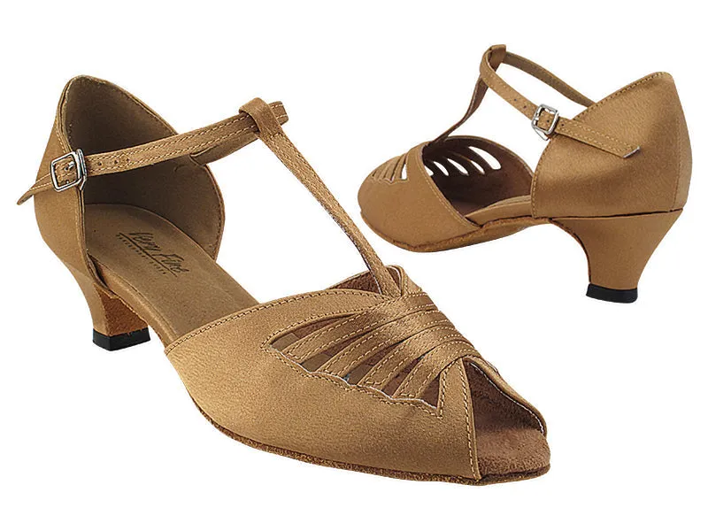 2709 Brown Satin_T Strap