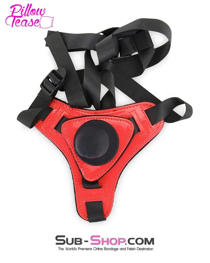3479M-SIS      Pretty Slave Sissy Little Red Devil Pegging Sissy Humiliation Strap-on Harness with Detachable Penis