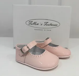 712 Baby Pink Bow Soft Baby Shoe