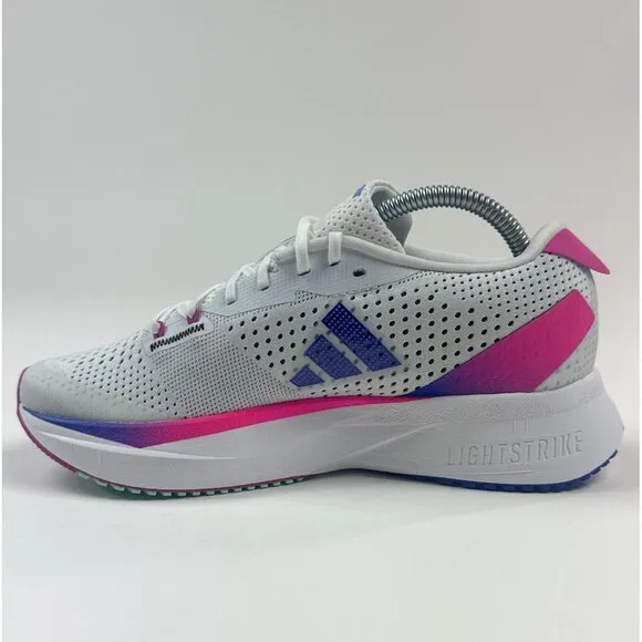 Adidas Adizero SL Junior Kids 5.5 White Pink Low Running Shoes Sneakers H06413