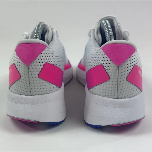 Adidas Adizero SL Junior Kids 5.5 White Pink Low Running Shoes Sneakers H06413