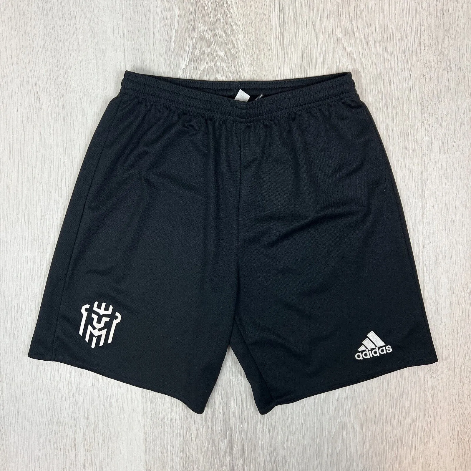 adidas Kids Black Soccer Shorts Football Shorts Size 13-14 Years