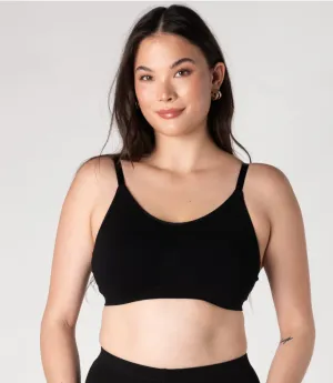 Adjustable Strap Bralette - Black