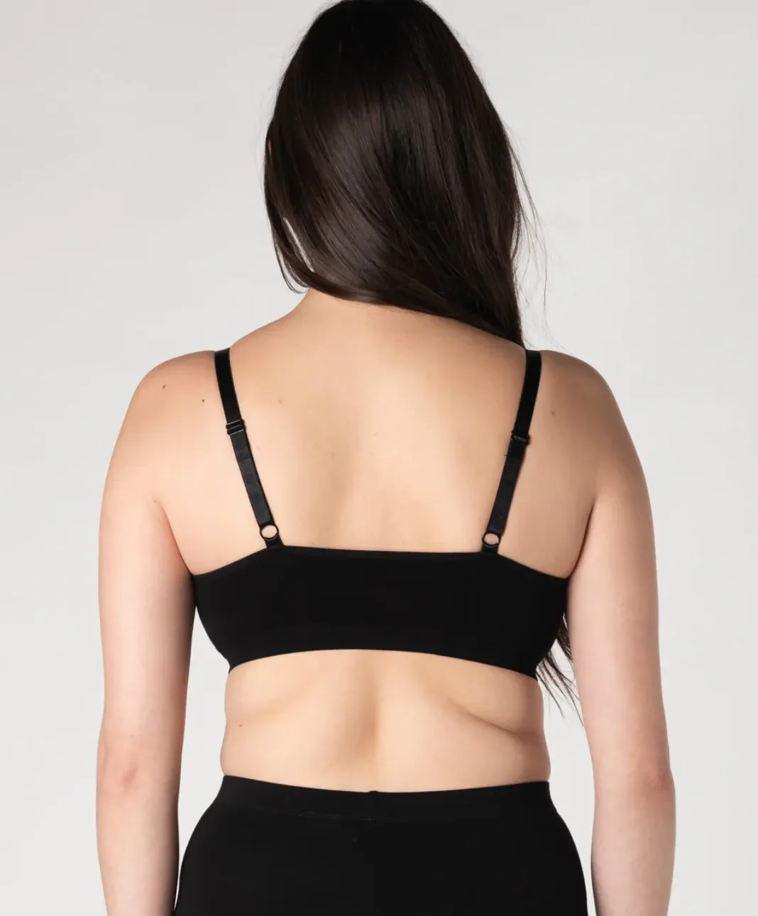 Adjustable Strap Bralette - Black