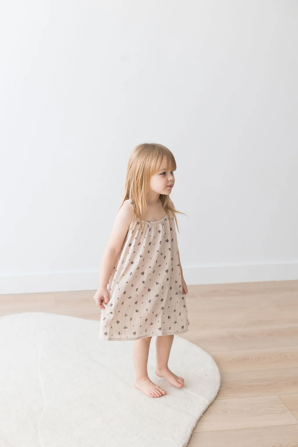 Adjustable Strap Dress | Floral