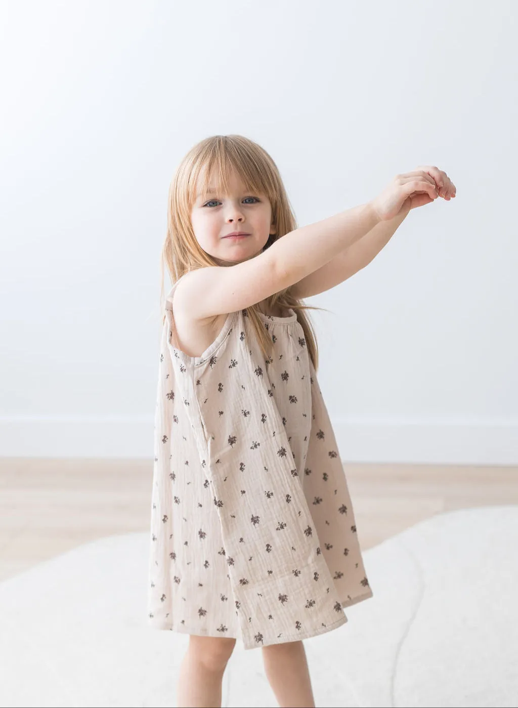 Adjustable Strap Dress | Floral