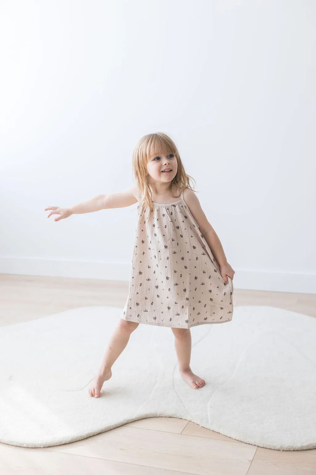 Adjustable Strap Dress | Floral
