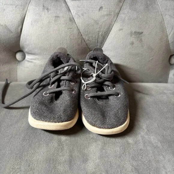 Allbirds Smallbirds Wool Gray Runner Shoes Size T7 NEW