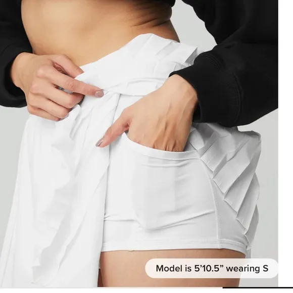 Alo Yoga White Aces Tennis Skirt XXS