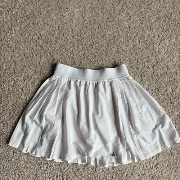 Alo Yoga White Aces Tennis Skirt XXS