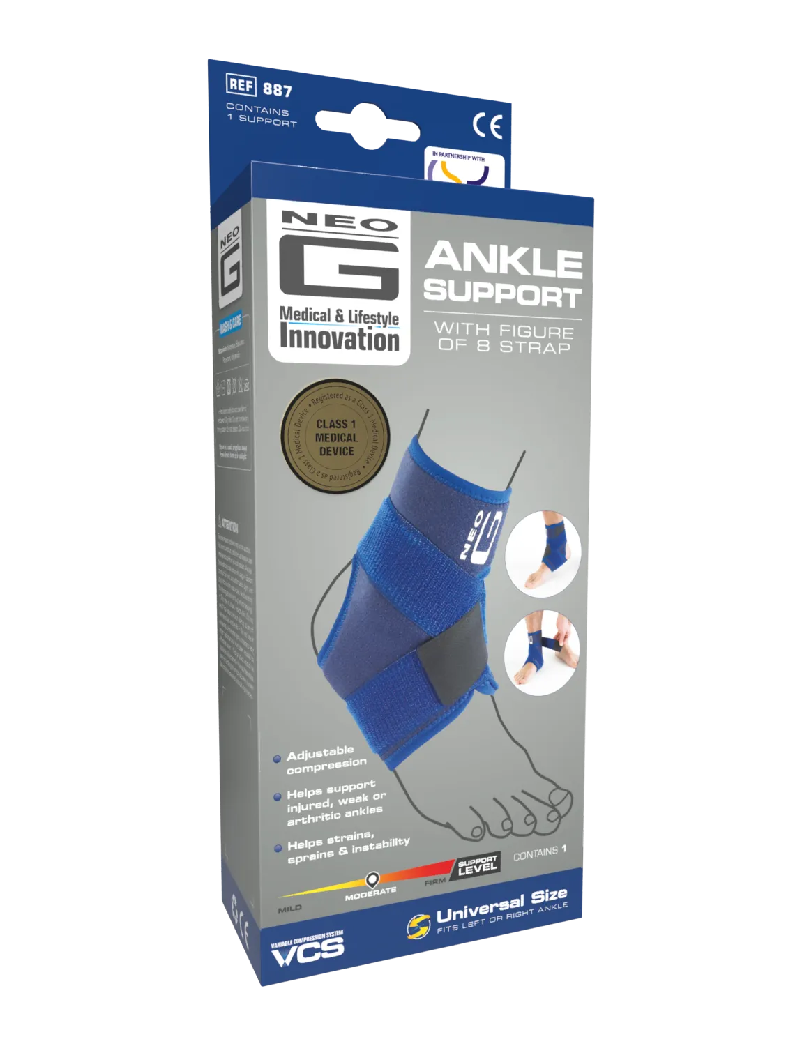 Ankle Support with Figure of 8 Strap