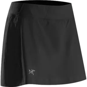 Arc'teryx Womens Solita Skort Small Black Athletic Zip Pocket Golf Hiking Tennis