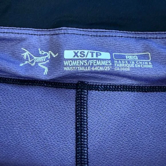 Arc'teryx Womens Solita Skort Small Black Athletic Zip Pocket Golf Hiking Tennis
