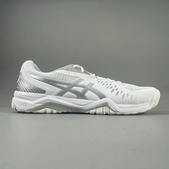 Asics Gel-Challenger Men’s Size 15 Low Top Athletic Sneakers Tennis White Silver