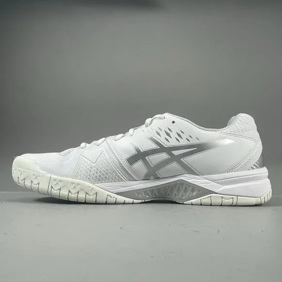 Asics Gel-Challenger Men’s Size 15 Low Top Athletic Sneakers Tennis White Silver