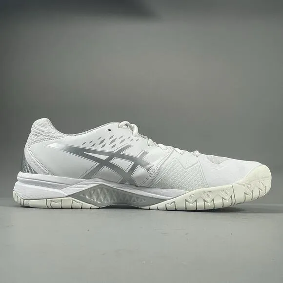 Asics Gel-Challenger Men’s Size 15 Low Top Athletic Sneakers Tennis White Silver