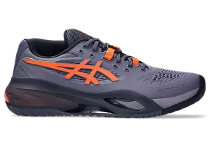 ASICS GEL RESOLUTION X WIDE GREYISH PURPLE/NOVA ORANGE MEN'S TENNIS SHOE