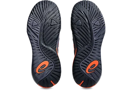 ASICS GEL RESOLUTION X WIDE GREYISH PURPLE/NOVA ORANGE MEN'S TENNIS SHOE