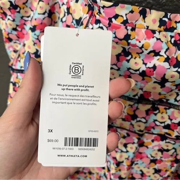 Athleta Ace Tennis Skort 13.5&quot; in Volley Floral Lunaria
