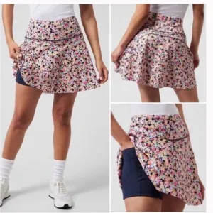 Athleta Ace Tennis Skort 13.5&quot; in Volley Floral Lunaria