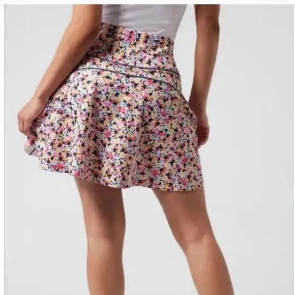Athleta Ace Tennis Skort 13.5&quot; in Volley Floral Lunaria