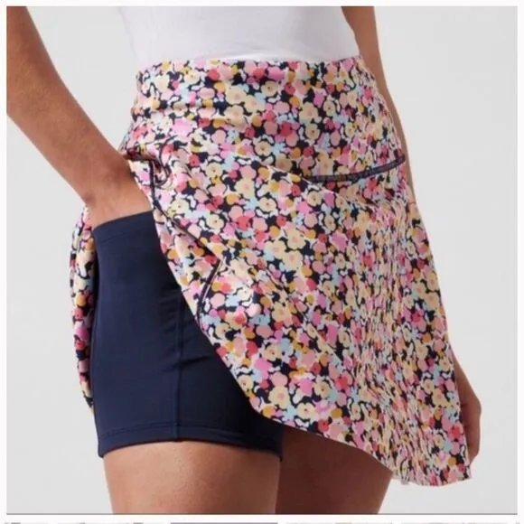 Athleta Ace Tennis Skort 13.5&quot; in Volley Floral Lunaria