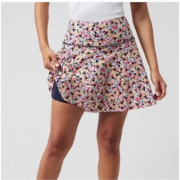 Athleta Ace Tennis Skort 13.5&quot; in Volley Floral Lunaria