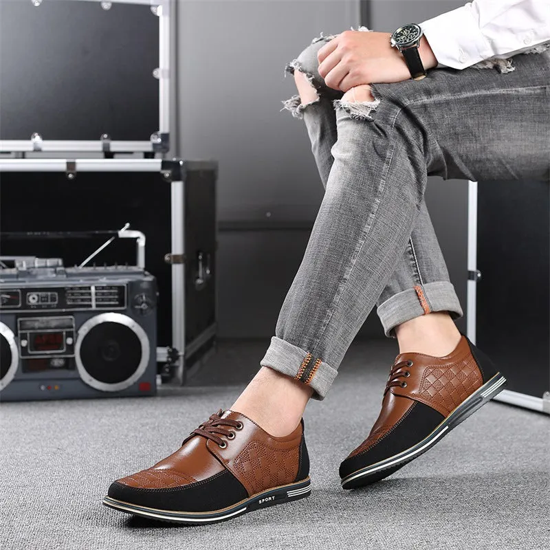 Autumn Men's Casual Shoes 46 Yards Large Size Lace-up Single