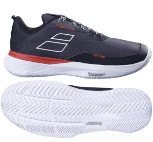 Babolat SFX Evo 2024 All Court Mens Tennis Shoes - Black / Fiesta Red