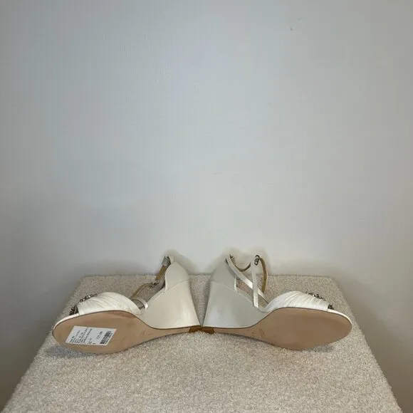 Badgley Mischka Tacey Embellished Strappy Wedge Sandal