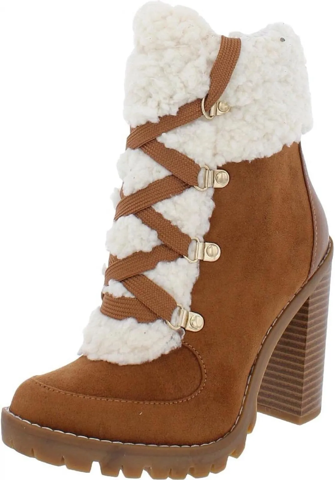 BCBGeneration Women's Hiker Ankle Boot GN219526 Camel Brown 6M