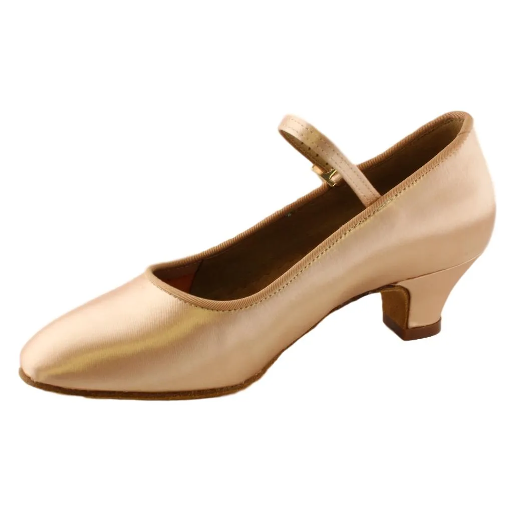 BD Dance 501, Heel Child I, Tan 1, Girls' Standard Dance Shoes