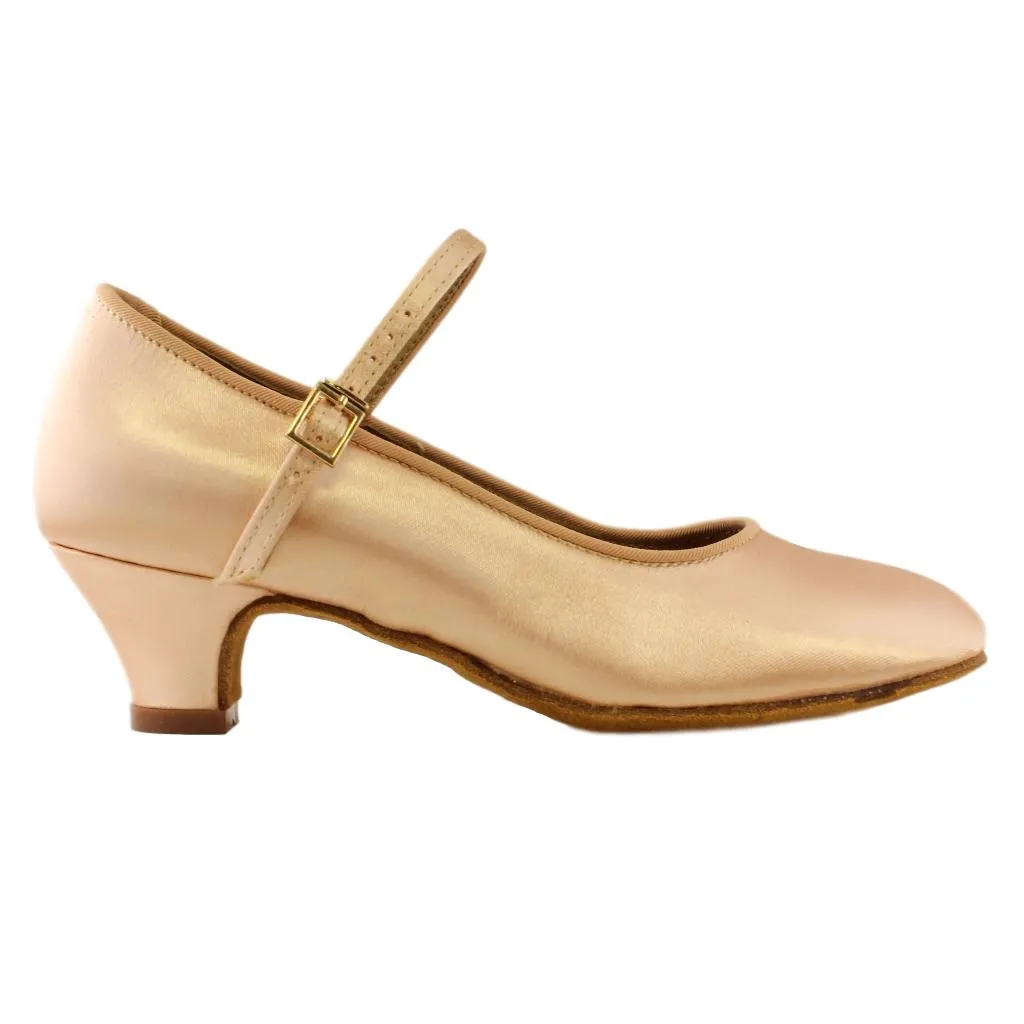 BD Dance 501, Heel Child I, Tan 1, Girls' Standard Dance Shoes