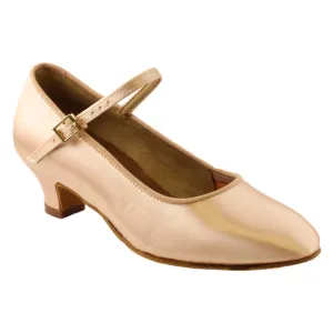 BD Dance 501, Heel Child I, Tan 1, Girls' Standard Dance Shoes