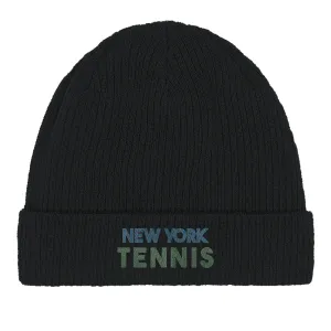 Beanie New York Tennis 2  - Cotton Bio, Embroidered Design