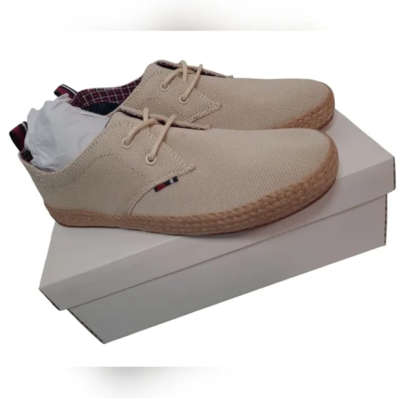 Ben Sherman Men's Prill Oxford Knit Sneaker Shoes Natural knit size 8M New