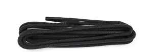 Black laces Wax Flat 3mm 75cm