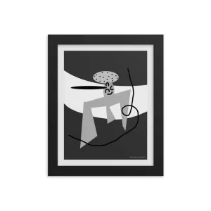 Black   White Framed Print by Shelbi Nicole